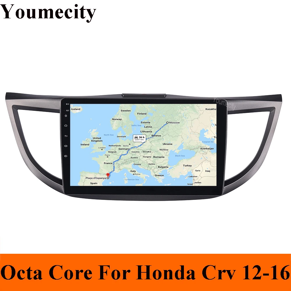 Android 9 0 Восьмиядерный автомобильный dvd плеер для Honda CRV 2012 2015 лет радио GPS Навигация