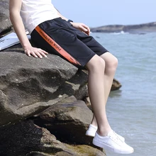 Новое поступление, летние мужские шорты, мужские беговые шорты для фитнеса, быстросохнущие Молодежные спортивные шорты для мальчиков, пляжные шорты, мужские тренировочные шорты