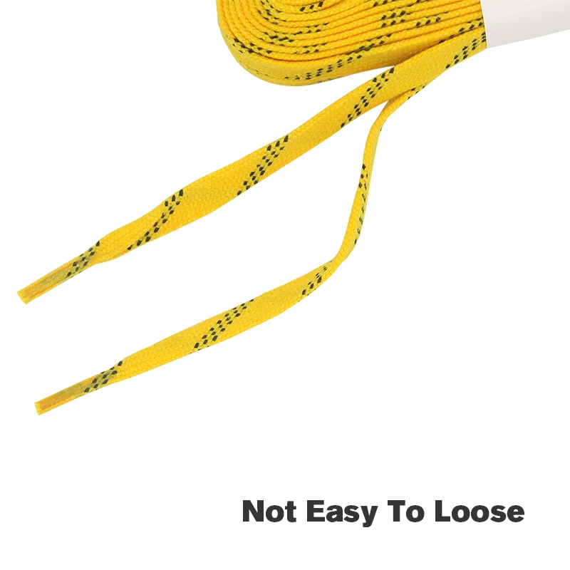 Skate Laces 96in 108in 120in Dual Layer Braid Extra Reinforced Tips Waxed Tip Design Suit For Ice Hockey Skate Hockey Shoe Lace