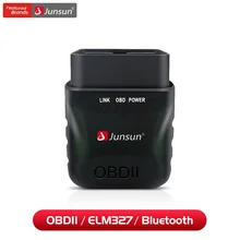 Junsun-escáner de diagnóstico de coche OBD2 V1.5 ELM327, Bluetooth 4,0, 2 funciones para Android IOS, Junsun, DVD radio