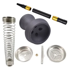 Для кальяна шланг наргиле алюминиевый кальян ручка наргиле шланг пружина уголь для кальяна полка из натуральной глины чаша для кальяна