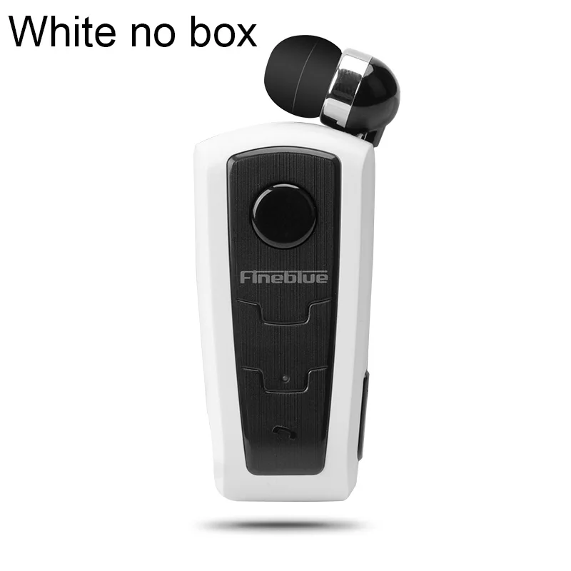 Настоящие Fineblue F910 Беспроводная bluetooth-гарнитура в ухо Вибрационный оповещение о ношении клип наушник Hands-Free для смартфонов - Цвет: White NO box