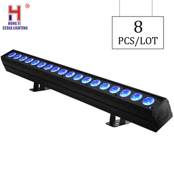 

Led 18x15W RGBWA 5IN1 Led Wall Wash Lights DMX Control Bar Wash Stage Light For Indoor Dj Wedding Equipment