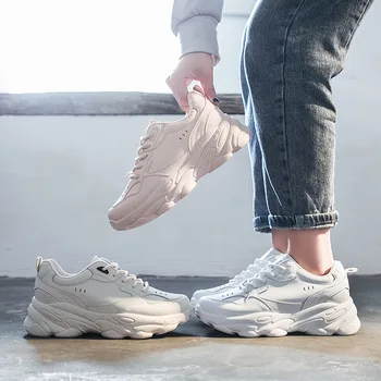 

2020 spring new thick bottom wild leisure sports shoes outdoor lightweight running shoes women chaussures femme ZP-57