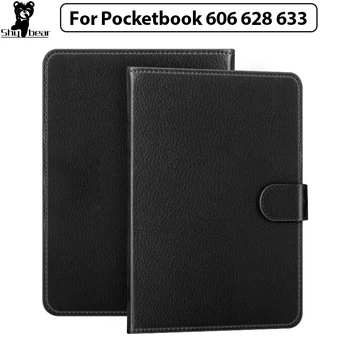 

Flip Case for Pocketbook 606 628 633 6 Inch E-book PU Leather Cover with Magnetic for Pocketbook 614 624 626 E-Reader