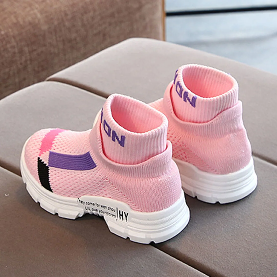 Baby Shoes Toddler Sneakers Breathable Soft Soled Casual Shoes Stretch Mesh Sport Run Sneakers Shoes