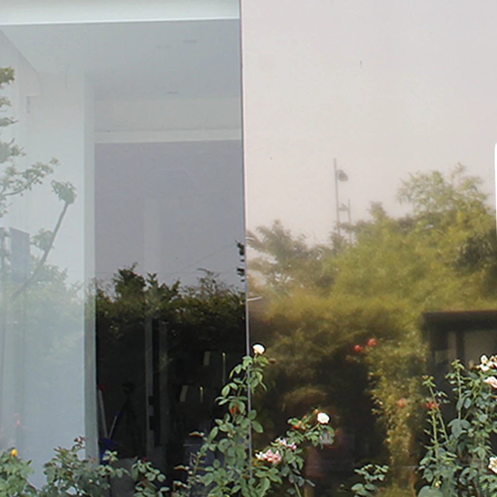 Sunice Static Silver&Bronze Insulation Window Film Stickers Reflective One Way Mirror color silver Thermal insulation film
