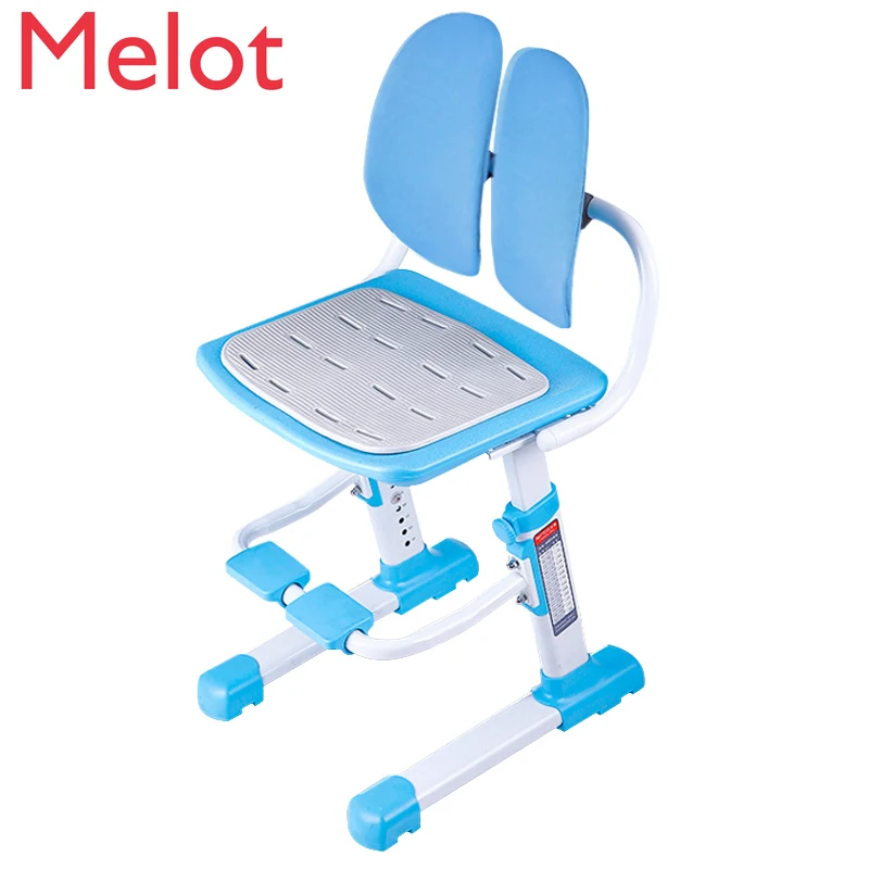 

Children's chair lift student chair home study chair adjustable writing sitting posture correction seat learning stool