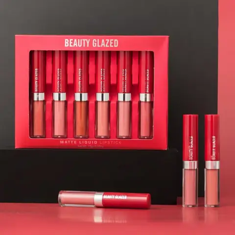 Glazed Lip Glaze Velvet Matte Matte Air Lip Glaze Set Lip Gloss Lipstick Waterproof Lip Gloss Makeup Lipgloss TSLM1