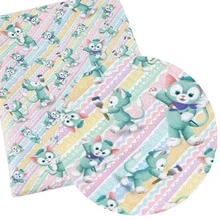 20*34cm Cartoon Rabbit Polyester Cotton Fabric patchwork Printed Fabric for Tissue Kids Home Textile for Sewing Doll Dress,c9114