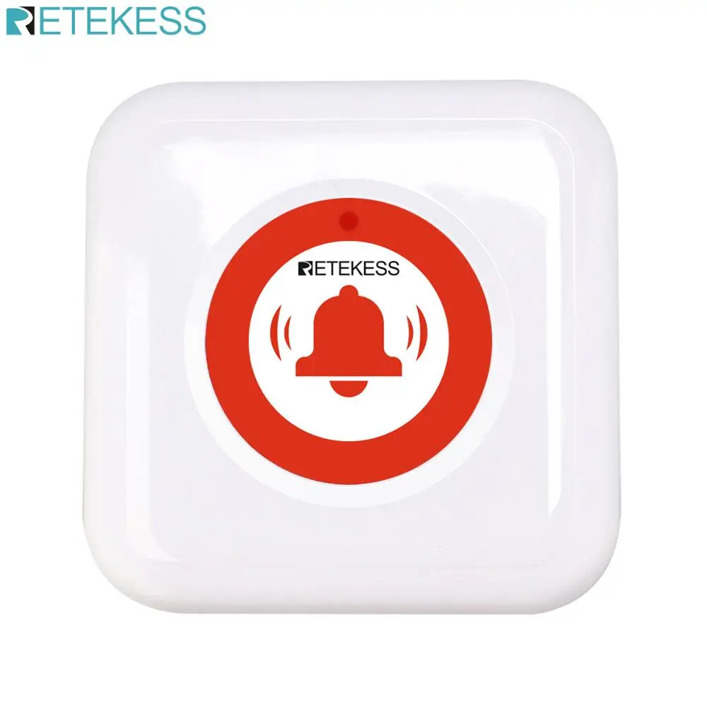 

Retekess TD002 Wireless Calling Bell Pager Call Button Transmitter for Nurse Calling System Clinic Hospital