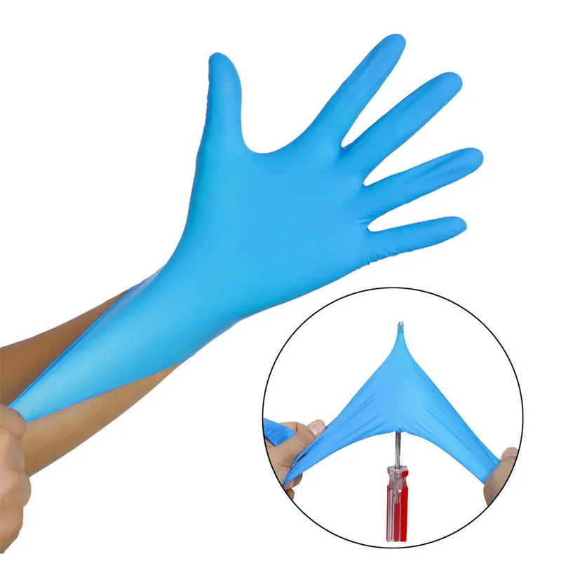 100 шт 3 цвета одноразовые латексные перчатки для мытья посуды/кухни/медицинских/рабочих/резиновых/садовых перчаток универсальные для левой и правой руки