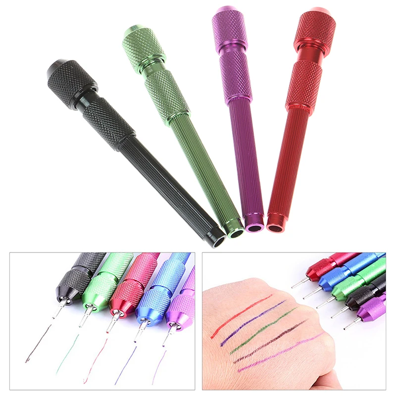 1PCS Tattoo Skin Marking Pen Shell Holder Alloy Skin Marker Pen Skin Surfer Tattoo Accessories Makeup Supplies