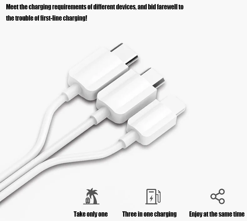 Микро USB кабель 3 в 1 быстрая зарядка USB для IOS тип-c планшета Android мобильного телефона usb зарядный шнур