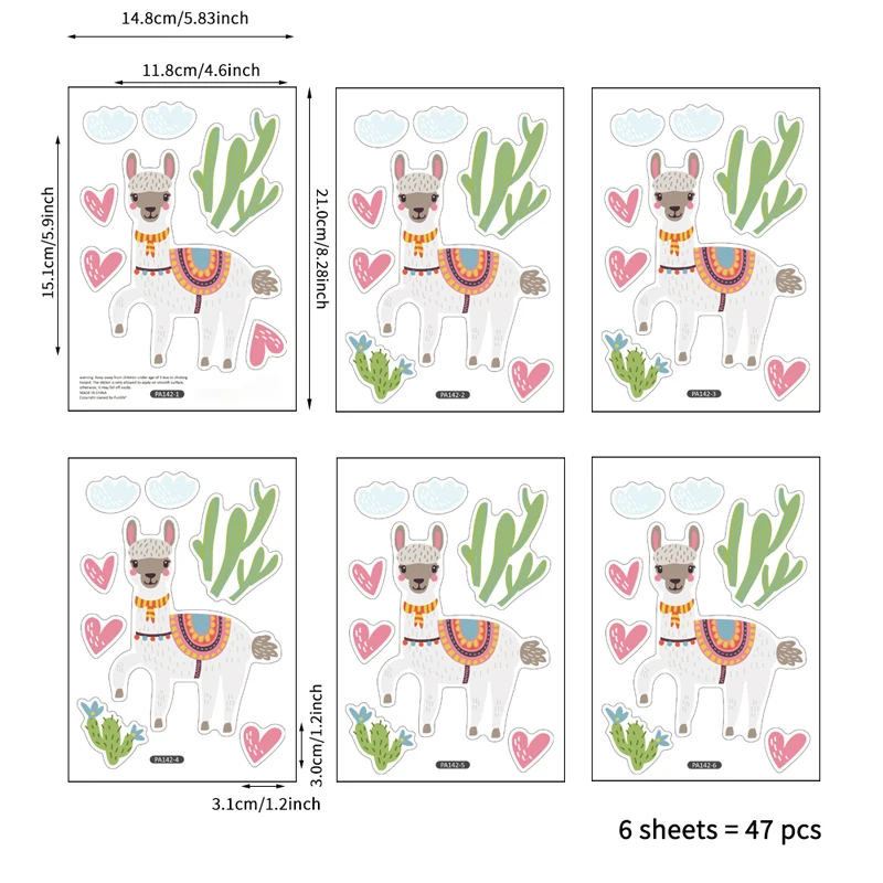 Tofok Ins серии животных, настенные Стикеры, сделай сам, скандинавский стиль, теплые, для дома, красивые обои, украшение детской комнаты, комбинация - Цвет: T10