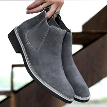 NIKEZI/зимние ботинки наивысшего качества; оригинальные мужские кожаные ботинки для прогулок; Мужские Повседневные слипоны; Лоферы для отдыха