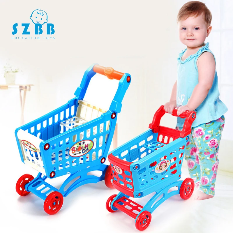 Saizhi 1 шт. продукты игрушки детские тележки для покупок игрушки для толкания доставка автомобиль мини тележка игрушка SZ3811