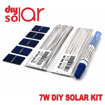 

5 6 7 W Charger Kit DIY Solar Panel Polycrystall Solar Cell Tabbing Wire Busbar Flux Pen 5V 6V 9V 12V 18V