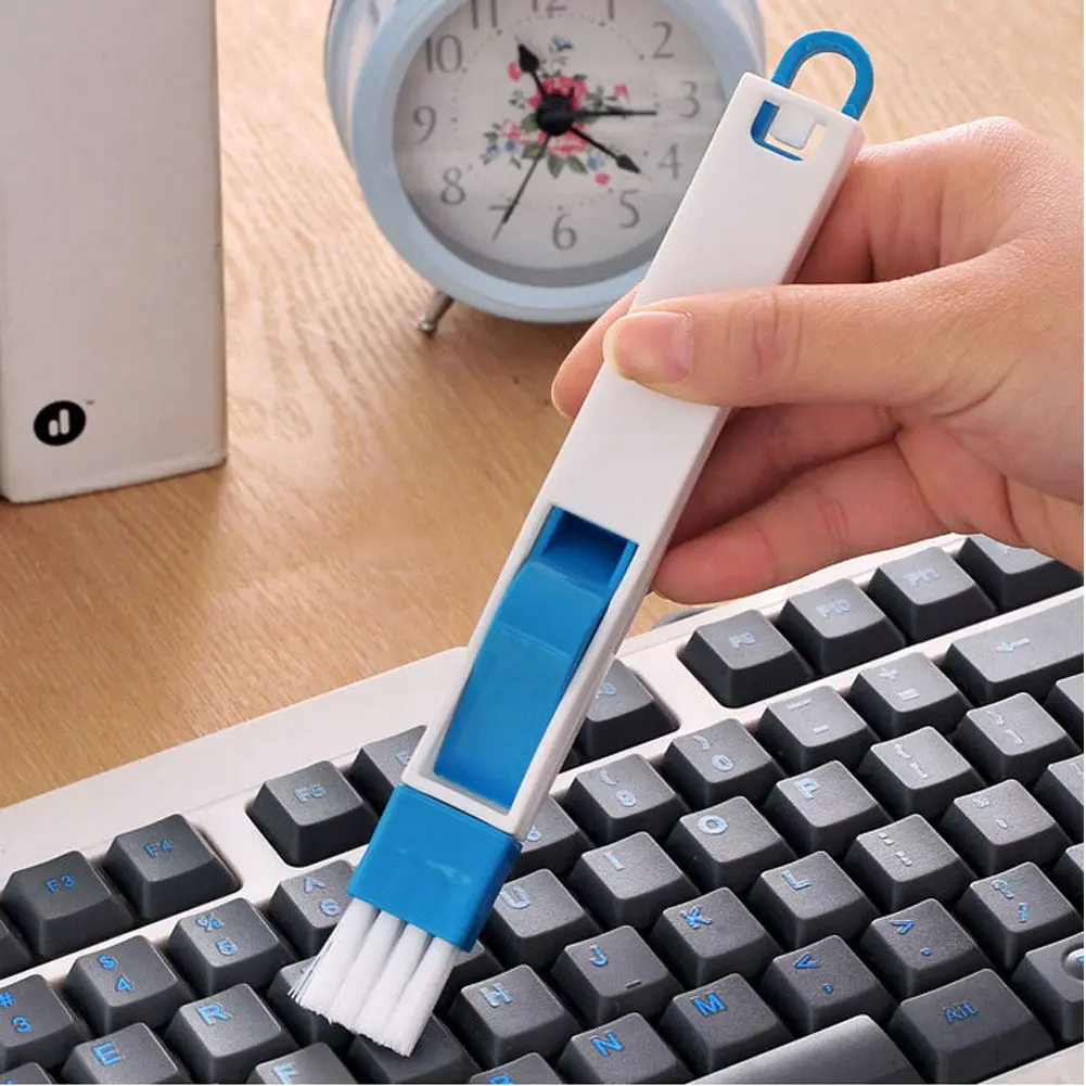 Newest Arrivals Multipurpose Window Door Keyboard Cleaning Brush Cleaner+Dustpan 2 In 1 Tool NEW Color random | Дом и сад