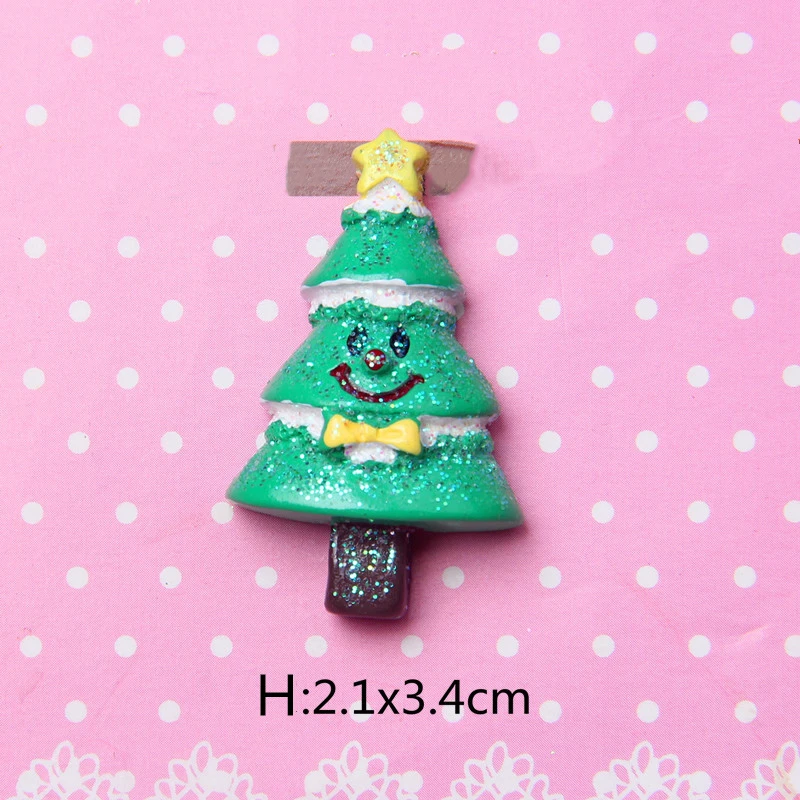 10PC Mini Christmas Resin Pendant Different Styles Set Ornament DIY Christmas Tree Decoration Party Wedding Jewelry Making Craft
