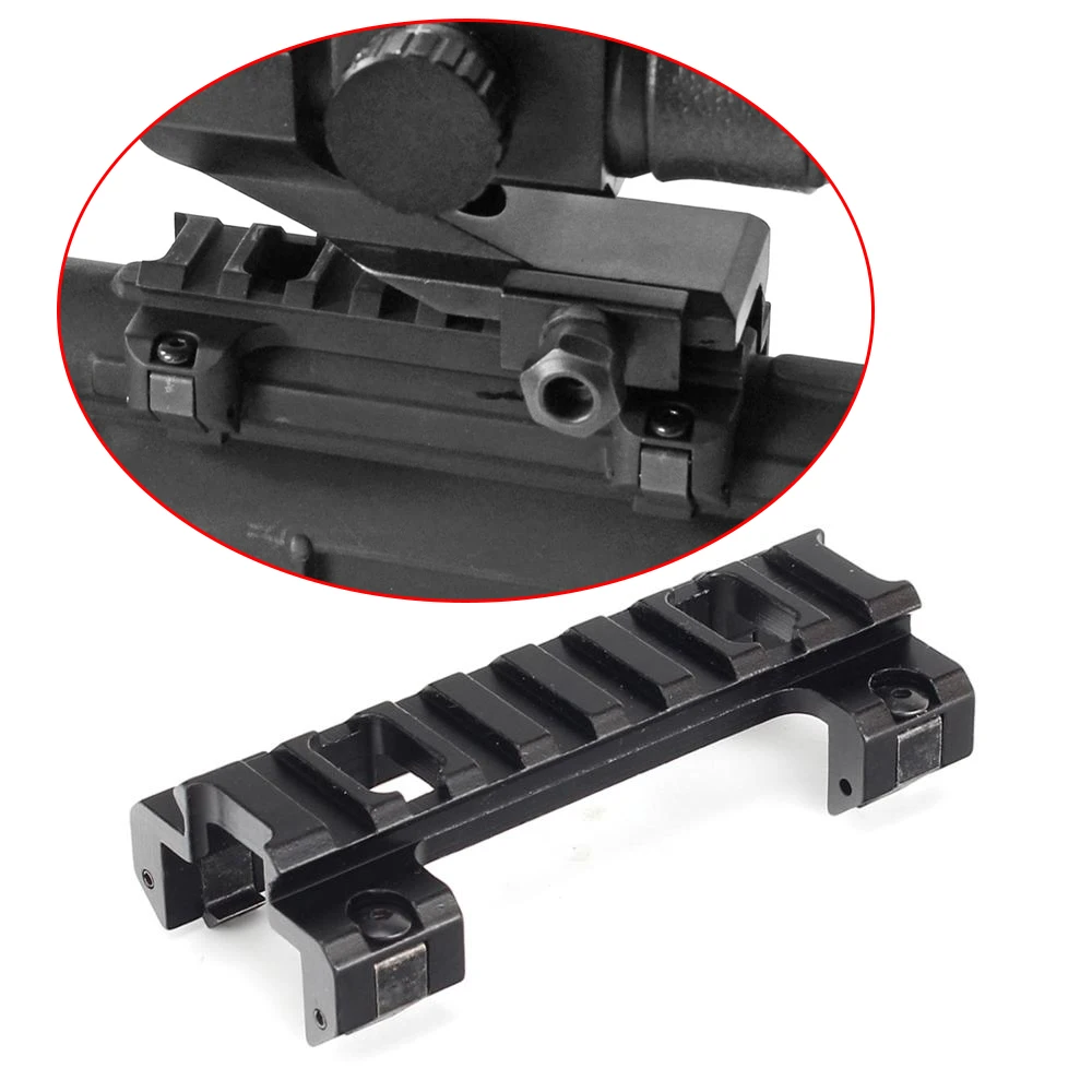 

Tactical 8 Slots 20mm Picatinny Weaver Top Rail Mount Base Claw Laser Sight Scope Mount for HK MP5 GSG5 G3 HK53 Huting Caza