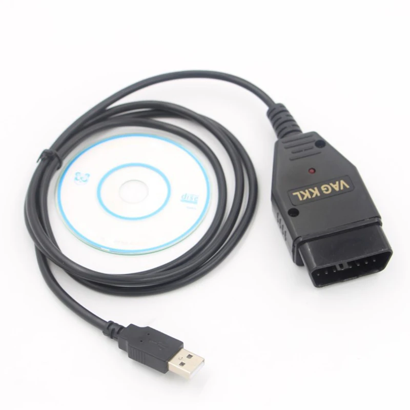 Beyisi Black/Blue VAG-COM 409.1 Com vag kkl OBD2 USB Diagnostic Cable Scanner Interface For VW Audi Skoda Seat Volkswagen | Автомобили и