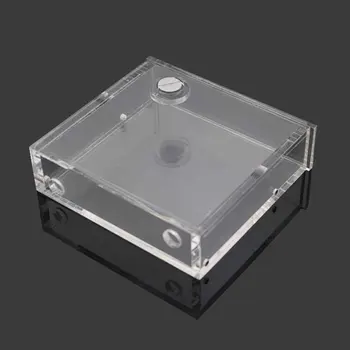 

Water Cooling Tank Square Transparent Acrylic For Desktop Computer Radiator Stable With Plug Single Drive Accessories CD ROM