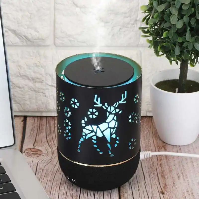 

70ML Ultrasonic Humidifier Aroma Essential Oil Diffuser Cool Mist Maker Air Humidifier Purifier with Bluetooth Music Player