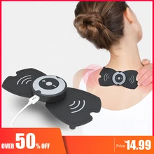 Электрический массажный аппарат для стимуляции EMS импульсный массажер для похудения мышц перезаряжаемый низкочастотный беспроводной массаж