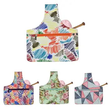 

Knitting Bag Portable Yarn Storage Bag Tote For Wool Crochet Hooks Knitting Needles Sewing Supplies Set DIY Household Organizer
