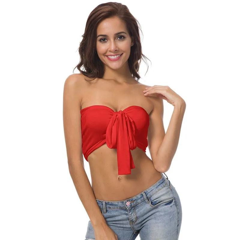 Red Tops Черный укороченный топ с открытыми плечами; повседневные трикотажные эластичные топы для девочек в стиле 90; уличная одежда; топ на бретелях; укороченные топы - Цвет: Red Tops