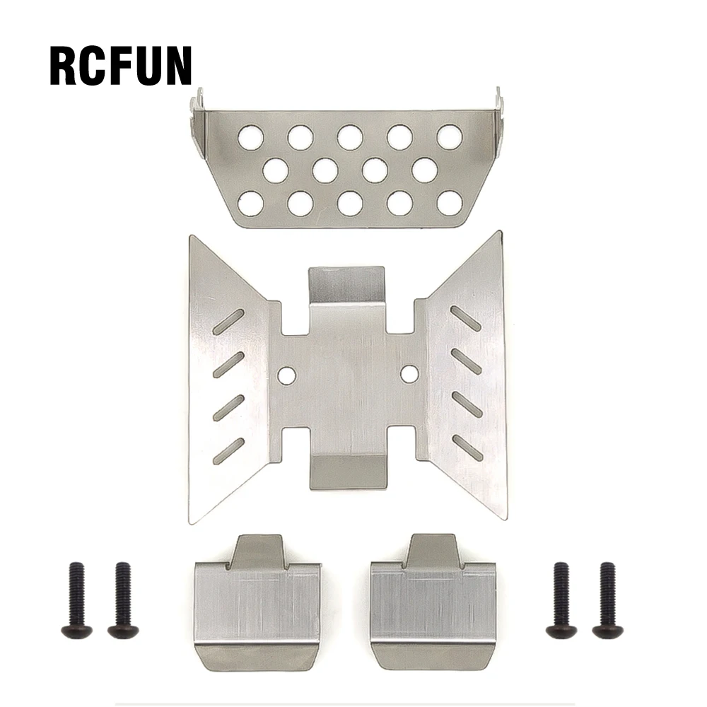 

RCFUN Metal AXIAL SCX10 III Protector Chassis Armor Plate for 1/10 RC Crawler Traxxas TRX4 Trx-4 Upgrade Part
