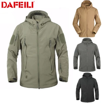 

2020 Outdoor Waterproof SoftShell Jacket Hunting windbreaker ski Coat hiking rain camping fishing tactical Clothing Men&Women