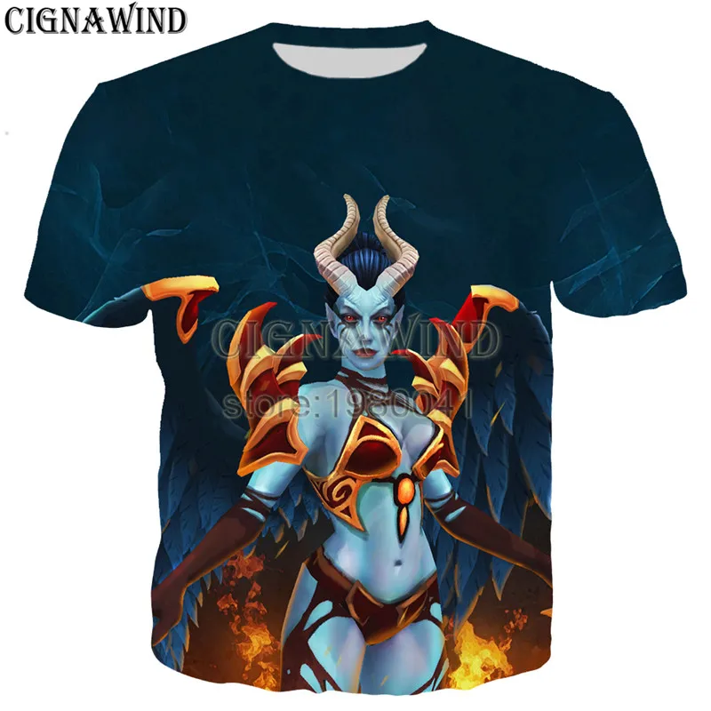 Новые летние топы для женщин/мужчин футболка игра dota 2 3D Печатные Футболки