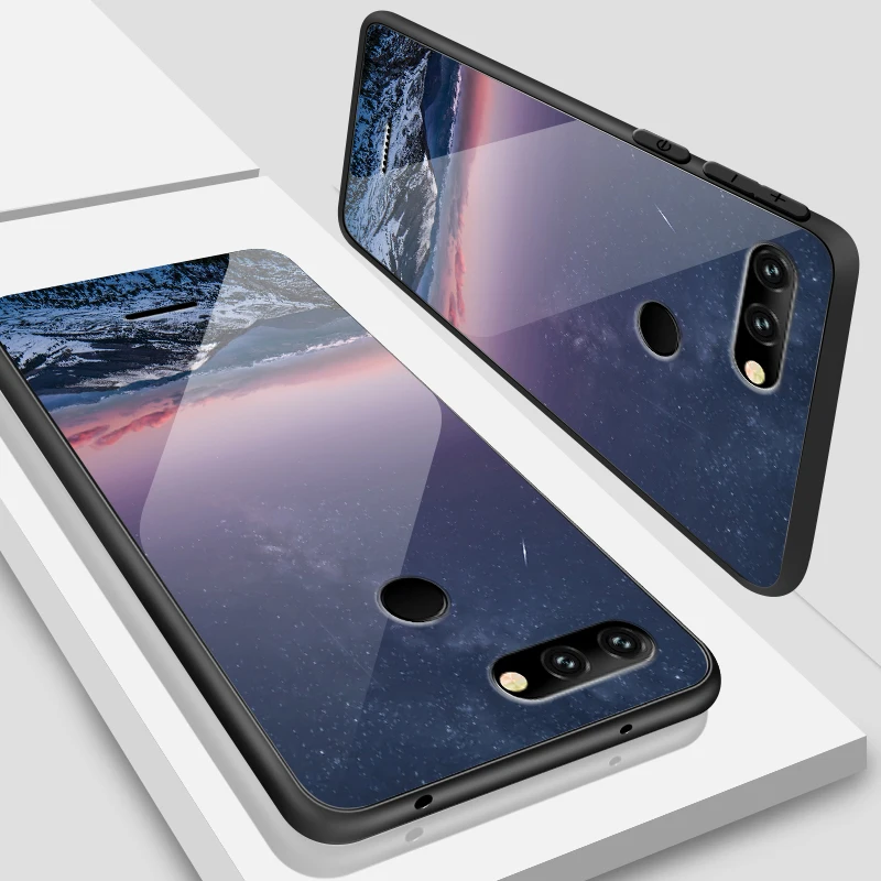 W377 Для Xiaomi Redmi 5A 6A S2 GO Plus чехол из закаленного стекла Жесткий Чехол для Vivo Z5X IQOO NEX AS S1 Pro TPU PC роскошный защитный чехол - Цвет: W377