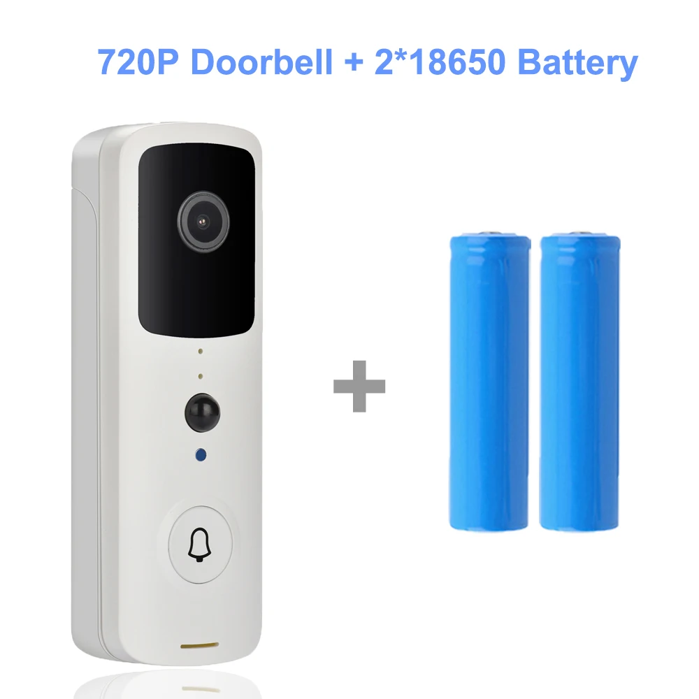 Option 2 HISMAHO видео дверной звонок 1080P HD wifi дверной звонок камера домофон открытый 720P беспроводной Умный домашний монитор безопасности ИК ночного видения - Цвет: Option 2