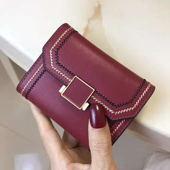 

Women Small Wallet Genuine Leather Mini Hasp Purses Female Short Coin Purse Credit Card Holder Ladies Clutch Wallets Pocket