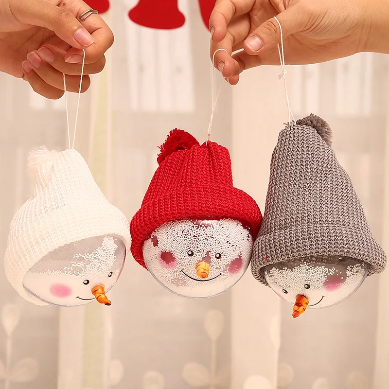 

New Ornaments Grain Snowman Ball Creative Doll Pendant Christmas Tree Festival Holiday Decorations Supplies for Home C1448 b