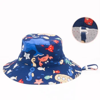 

baby Accessories Hats Soft Cotton Summer Baby Sun Hat Infant Boys Girls Bucket Hat Denim Cotton Toddler Kids Tractor Cap