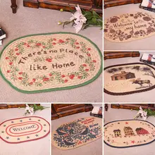 Льняной напольный дверной коврик, диванная подушка для гостиной спальни ковер для гостиницы дома для уборки декоративная приятная