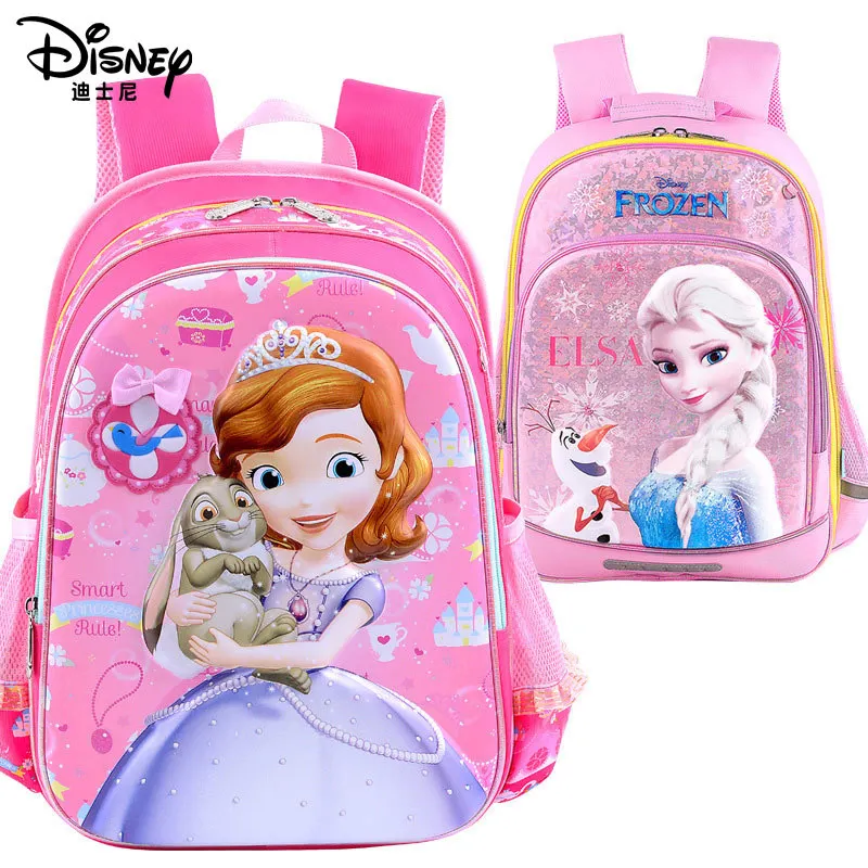 

Disney 2020 New Anime Cartoon Princess Backpack Multifunctional Girls Child Elementary Student School Bag Waterproof Reflective