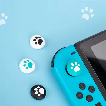 

4pcs Cat Paw Thumb Grips Cover for Nintend Switch/ Lite Game Controller Accessories Cute Cartoon Silicone Joystick Rocker Cap