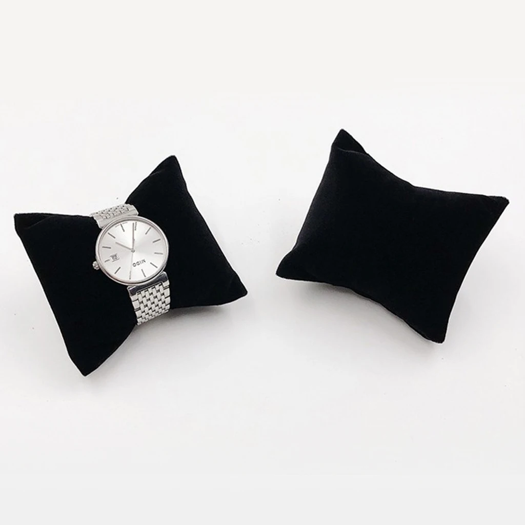 Velvet Jewelry Display Pillow 8x7cm Mini Cushion Holder For Precious Watches