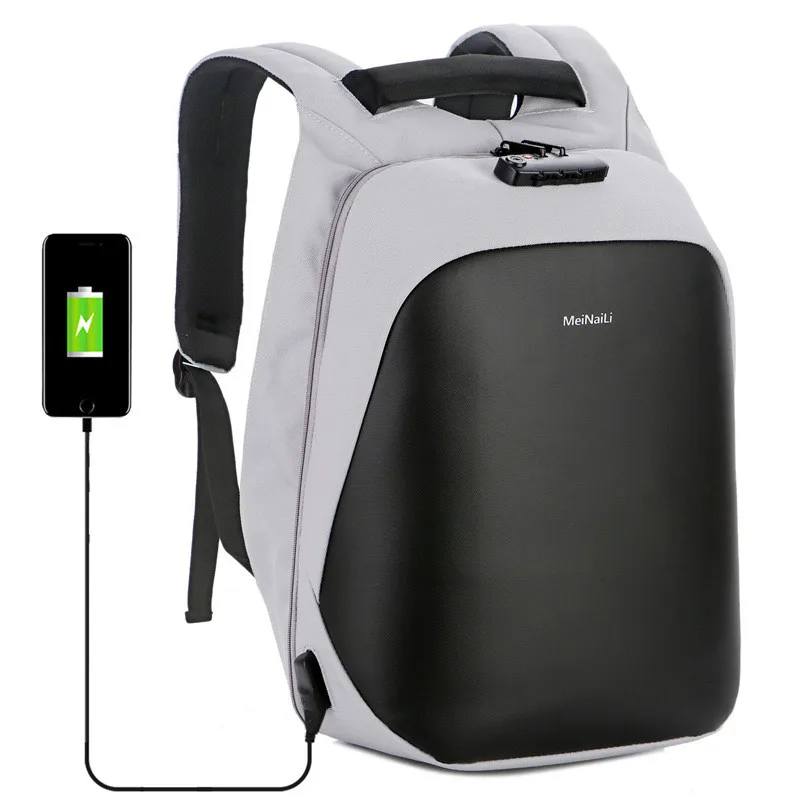 Men 15.6 Inch Laptop Backpack Anti Theft Business Male USB Recharging Bags Fashion Mens Short Trip Waterproof Travel Back Pack | Багаж и