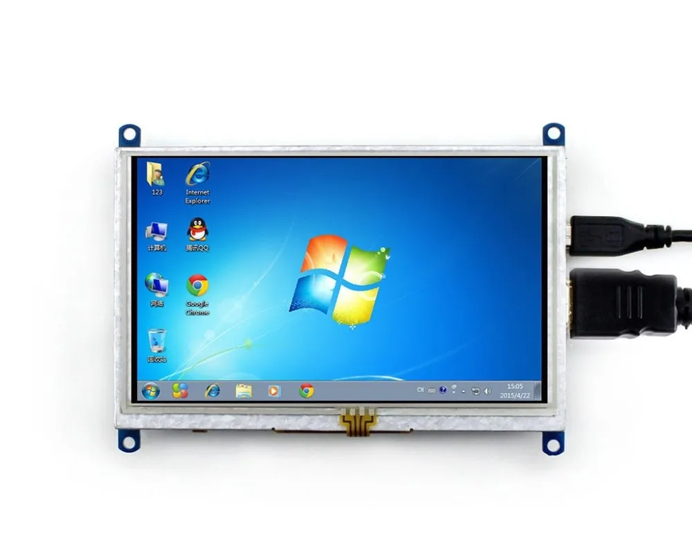 5 дюймов HDMI ЖК-дисплей (B) 800*480 разрешение резистивный сенсорный экран Экран для