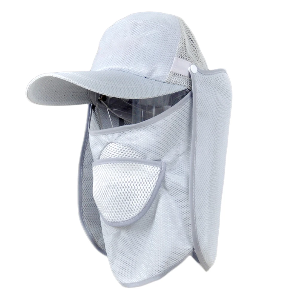 

Hats Anti-UV Outdoor Sport Hiking Visor Hat UV Protection Face Neck Cover Fishing Sun Protect Cap Best Quality