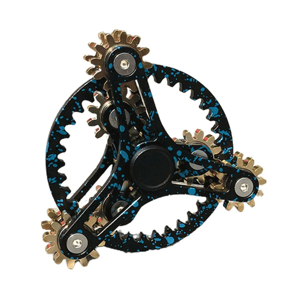 

Nine Teeth Linkage Fingertip Top Metal Material Four Teeth Fire Wheel Upgraded Version Educational Toys