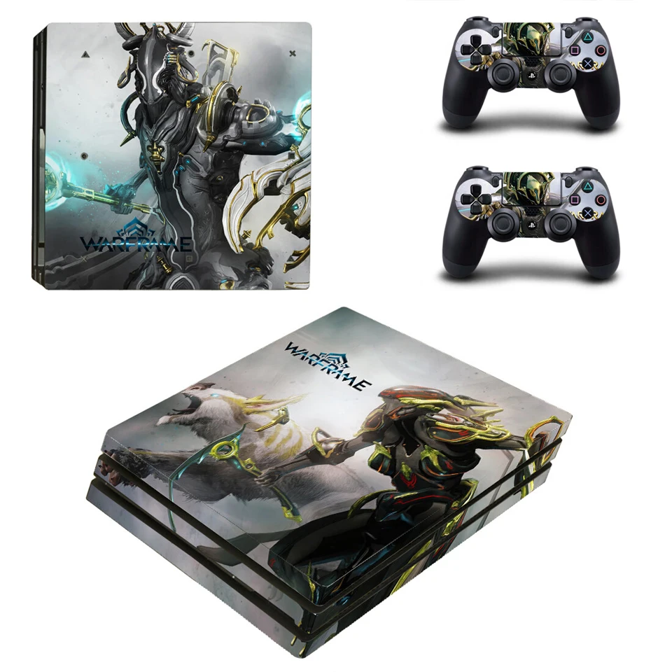Виниловая наклейка защитная пленка для Playstation 4 PS4 Pro консоль и контроллер-Warframe