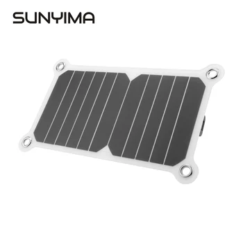 

SUNYIMA 6V6W Portable Solar Panels charger panel board cells Waterproof USB solar Power sunpower For charging