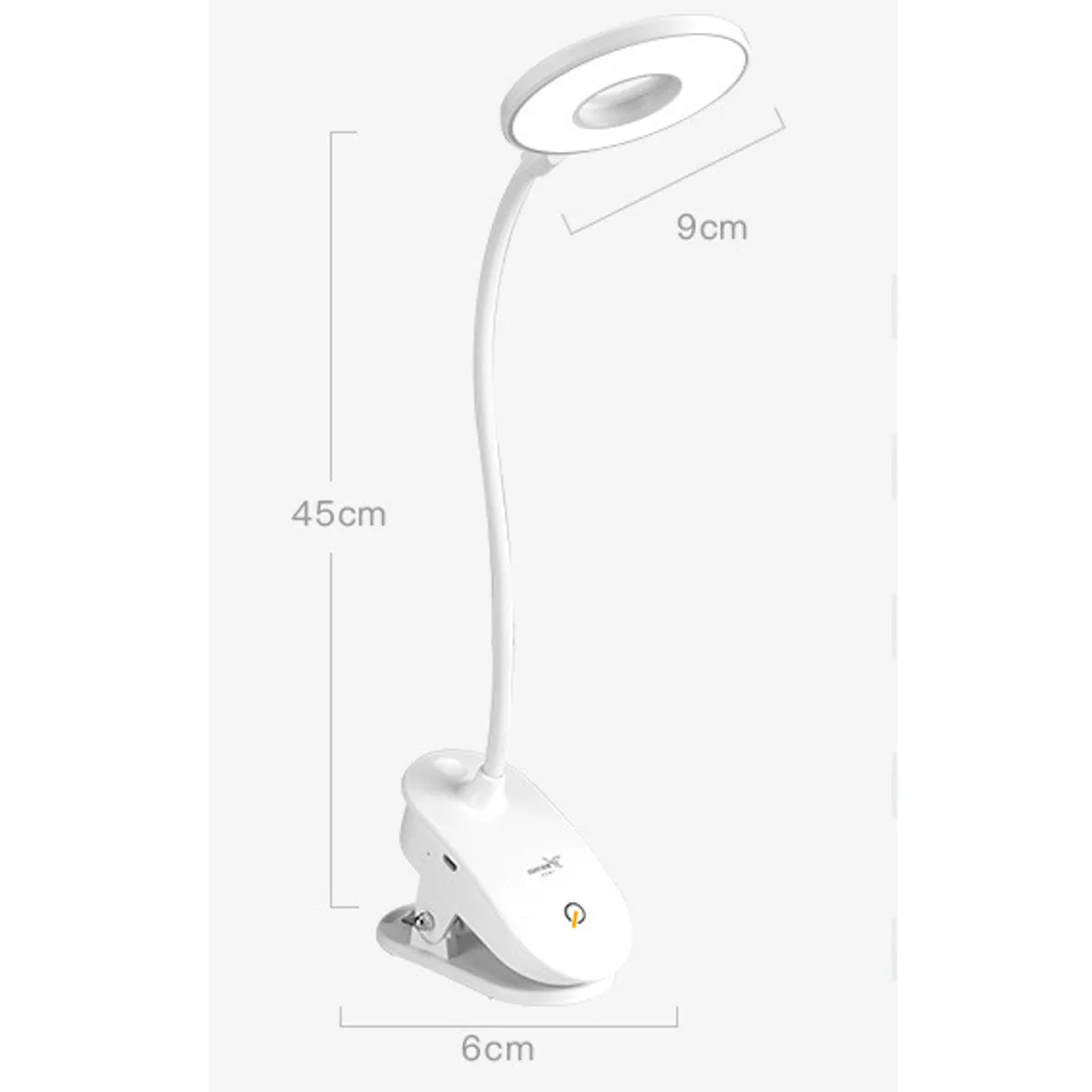 Najtaniej Lampa biurkowa led Touch Switch Clip lampa stołowa możliwość przyciemniania 7500K ochrona oczu czytanie ściemniacz USB na biurko z akumulatorem lampa biurkowa